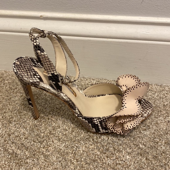 NIB Sophia Webster soleil sandal in nude and snake. Size 39.5 - Picture 5 of 16